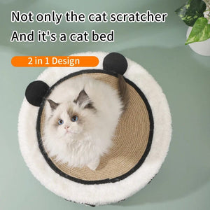 Planet Gates Cute Cat Scratcher Bed Sisal Cat Scratching Board 2 In 1 Cat House Cat Scraper Round Cat Scratcher for Cats Rascadores De Gato