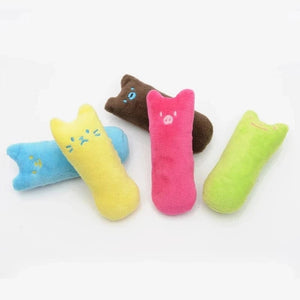 Planet Gates Cute Cat Toys Funny Interactive Plush Cat Toy Mini Teeth Grinding Catnip Toys Kitten Chewing Squeaky Toy Pets Accessories