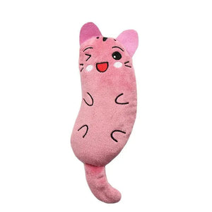 Planet Gates Cute Cat Toys Funny Interactive Plush Cat Toy Mini Teeth Grinding Catnip Toys Kitten Chewing Squeaky Toy Pets Accessories