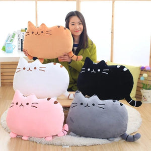 Planet Gates Cute Cookie Cat Pillow Soft Plush Office Nap Pillow Cushion Toy Stuffed Pause Bed Sleep Pillow Home Decor Gift Doll Kids