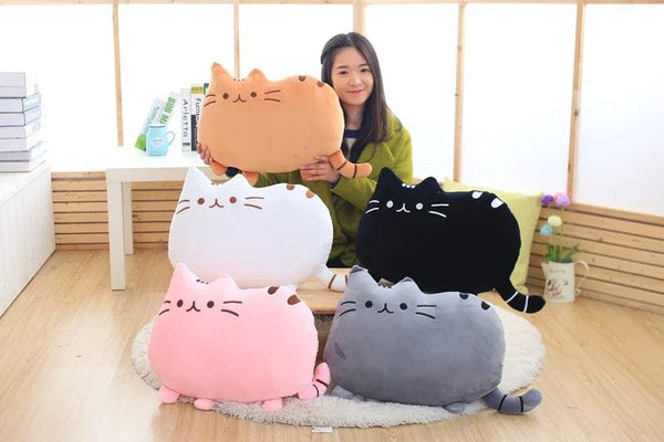 Planet Gates Cute Cookie Cat Pillow Soft Plush Office Nap Pillow Cushion Toy Stuffed Pause Bed Sleep Pillow Home Decor Gift Doll Kids