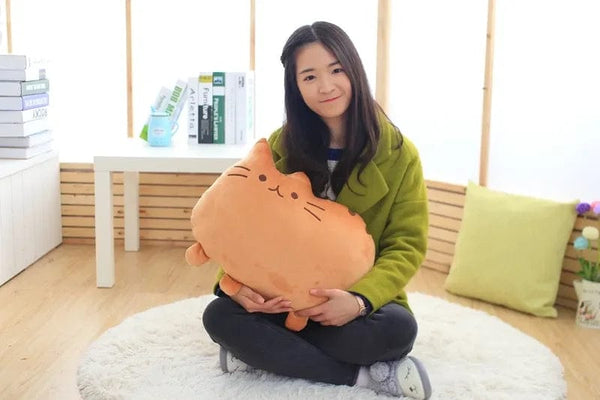 Planet Gates Cute Cookie Cat Pillow Soft Plush Office Nap Pillow Cushion Toy Stuffed Pause Bed Sleep Pillow Home Decor Gift Doll Kids