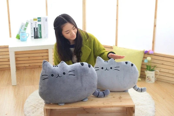 Planet Gates Cute Cookie Cat Pillow Soft Plush Office Nap Pillow Cushion Toy Stuffed Pause Bed Sleep Pillow Home Decor Gift Doll Kids