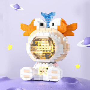 Planet Gates Cute Demon Twelve Constellations Astronaut Building Blocks Pisces Capricornus Model Sagittarius Mini Brick Libra Toys For Gift