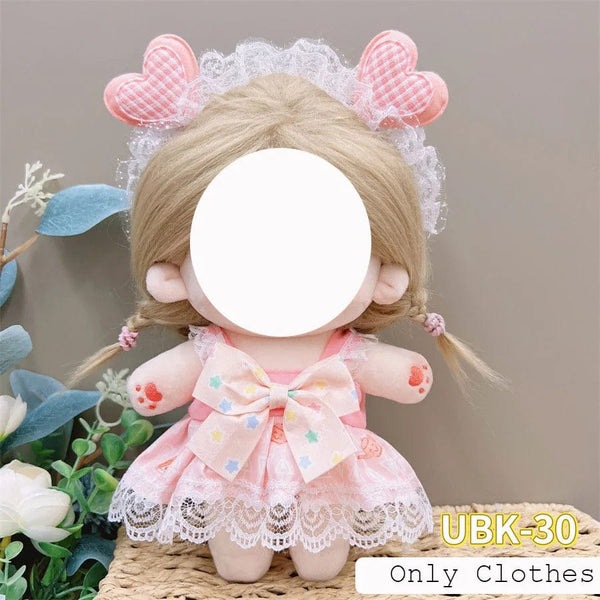 Planet Gates Cute Dres Jk Uniform Clothes for 20cm Cotton Plush Lolita Dress Up Clothing Skirt Fashion Casual Suit Socks Girl Toy Accessories