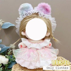 Planet Gates Cute Dres Jk Uniform Clothes for 20cm Cotton Plush Lolita Dress Up Clothing Skirt Fashion Casual Suit Socks Girl Toy Accessories