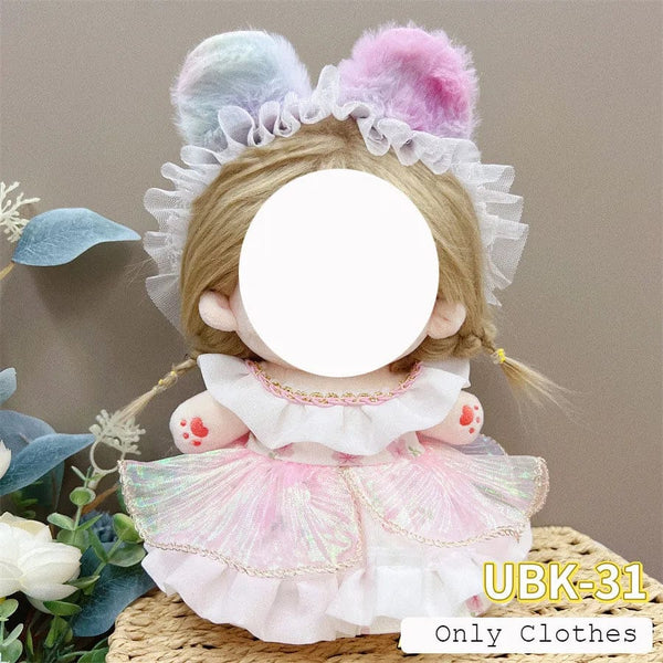 Planet Gates Cute Dres Jk Uniform Clothes for 20cm Cotton Plush Lolita Dress Up Clothing Skirt Fashion Casual Suit Socks Girl Toy Accessories