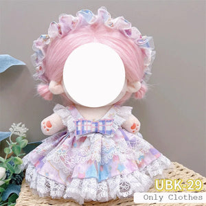 Planet Gates Cute Dres Jk Uniform Clothes for 20cm Cotton Plush Lolita Dress Up Clothing Skirt Fashion Casual Suit Socks Girl Toy Accessories