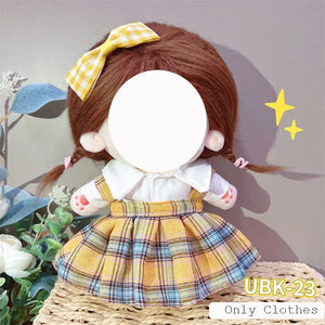 Planet Gates Cute Dres Jk Uniform Clothes for 20cm Cotton Plush Lolita Dress Up Clothing Skirt Fashion Casual Suit Socks Girl Toy Accessories