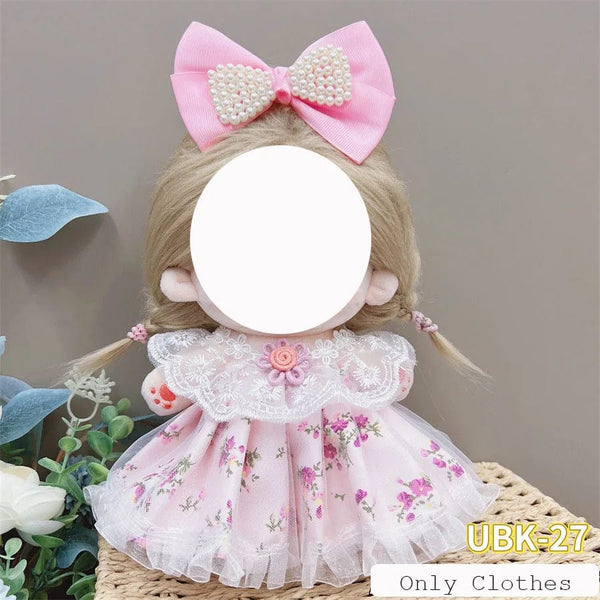 Planet Gates Cute Dres Jk Uniform Clothes for 20cm Cotton Plush Lolita Dress Up Clothing Skirt Fashion Casual Suit Socks Girl Toy Accessories