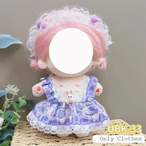 Planet Gates Cute Dres Jk Uniform Clothes for 20cm Cotton Plush Lolita Dress Up Clothing Skirt Fashion Casual Suit Socks Girl Toy Accessories