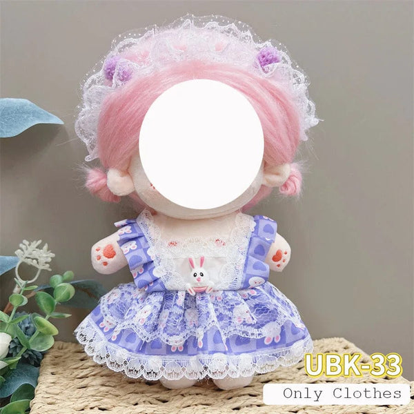 Planet Gates Cute Dres Jk Uniform Clothes for 20cm Cotton Plush Lolita Dress Up Clothing Skirt Fashion Casual Suit Socks Girl Toy Accessories
