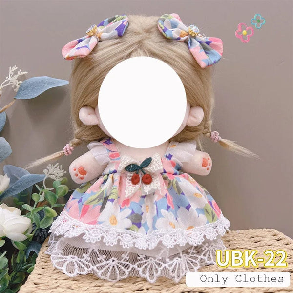 Planet Gates Cute Dres Jk Uniform Clothes for 20cm Cotton Plush Lolita Dress Up Clothing Skirt Fashion Casual Suit Socks Girl Toy Accessories