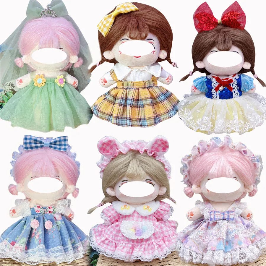 Planet Gates Cute Dres Jk Uniform Clothes for 20cm Cotton Plush Lolita Dress Up Clothing Skirt Fashion Casual Suit Socks Girl Toy Accessories