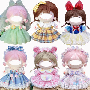 Planet Gates Cute Dres Jk Uniform Clothes for 20cm Cotton Plush Lolita Dress Up Clothing Skirt Fashion Casual Suit Socks Girl Toy Accessories