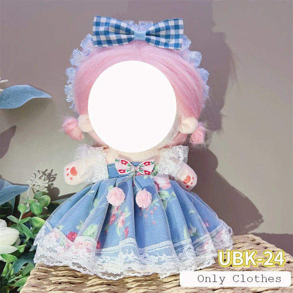 Planet Gates Cute Dres Jk Uniform Clothes for 20cm Cotton Plush Lolita Dress Up Clothing Skirt Fashion Casual Suit Socks Girl Toy Accessories