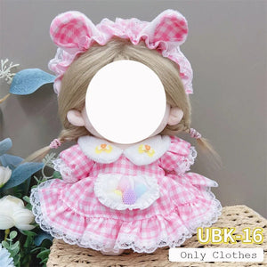 Planet Gates Cute Dres Jk Uniform Clothes for 20cm Cotton Plush Lolita Dress Up Clothing Skirt Fashion Casual Suit Socks Girl Toy Accessories