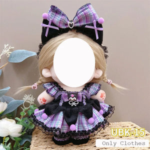 Planet Gates Cute Dres Jk Uniform Clothes for 20cm Cotton Plush Lolita Dress Up Clothing Skirt Fashion Casual Suit Socks Girl Toy Accessories