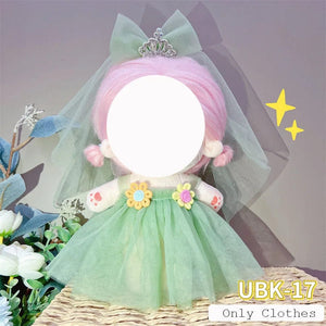 Planet Gates Cute Dres Jk Uniform Clothes for 20cm Cotton Plush Lolita Dress Up Clothing Skirt Fashion Casual Suit Socks Girl Toy Accessories