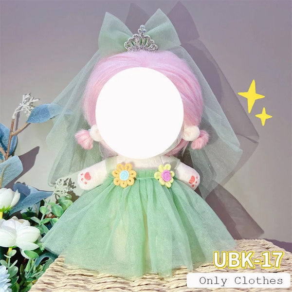 Planet Gates Cute Dres Jk Uniform Clothes for 20cm Cotton Plush Lolita Dress Up Clothing Skirt Fashion Casual Suit Socks Girl Toy Accessories
