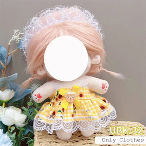 Planet Gates Cute Dres Jk Uniform Clothes for 20cm Cotton Plush Lolita Dress Up Clothing Skirt Fashion Casual Suit Socks Girl Toy Accessories