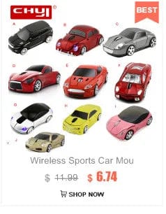 Planet Gates Cute Ergonomic Wireless Mouse Car 3D 1600DPI Mini Gamer Mice USB Optical Computer Gaming Mause For PC Laptop Kid Child Gift