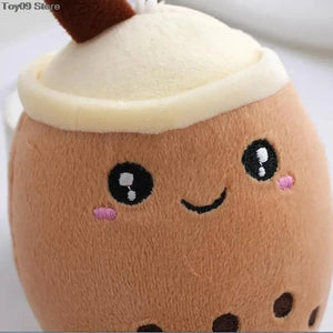 Planet Gates Cute Fruit Milk Bubble Tea Plush Pillow Kawaii Soft Stuffed Plushies Toy with Suction Tube Keychain Backpack Pendant Toys Gifts