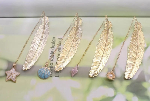 Planet Gates Cute Metal Feather Bookmark  Kawaill Novelty Book Reading Item Creative Gift for Kids Children Stationery Teacher Supplies