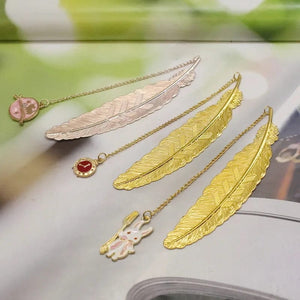 Planet Gates Cute Metal Feather Bookmark  Kawaill Novelty Book Reading Item Creative Gift for Kids Children Stationery Teacher Supplies