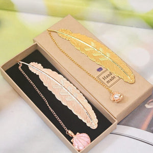 Planet Gates Cute Metal Feather Bookmark  Kawaill Novelty Book Reading Item Creative Gift for Kids Children Stationery Teacher Supplies