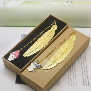 Planet Gates Cute Metal Feather Bookmark  Kawaill Novelty Book Reading Item Creative Gift for Kids Children Stationery Teacher Supplies