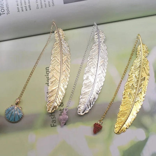 Planet Gates Cute Metal Feather Bookmark  Kawaill Novelty Book Reading Item Creative Gift for Kids Children Stationery Teacher Supplies