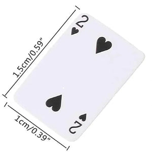 Planet Gates Cute Mini Game Poker Mini Portable House Playing Cards Doll Accessories Home Decoration Small Party Board Game Poker Cards Games
