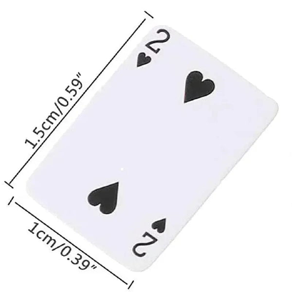 Planet Gates Cute Mini Game Poker Mini Portable House Playing Cards Doll Accessories Home Decoration Small Party Board Game Poker Cards Games