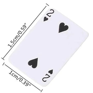 Planet Gates Cute Mini Game Poker Mini Portable House Playing Cards Doll Accessories Home Decoration Small Party Board Game Poker Cards Games