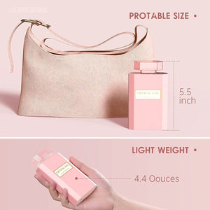 Planet Gates Cute Mini Portable Fan Rechargeable Fan Portable Crystal Fan Handy Fan Pocket Size Low Noise Small Electric Fan Air Cooler