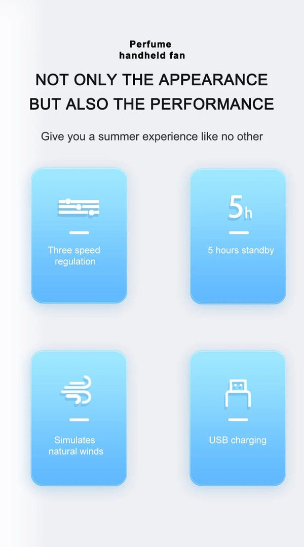 Planet Gates Cute Mini Portable Fan Rechargeable Fan Portable Crystal Fan Handy Fan Pocket Size Low Noise Small Electric Fan Air Cooler