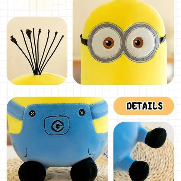 Planet Gates Cute Minions Movie Characters Yellow Plush Toys Bob Stuart In Jeans Soft Dolls Toys & Hobbies Christmas Birthday Gift 1pcs