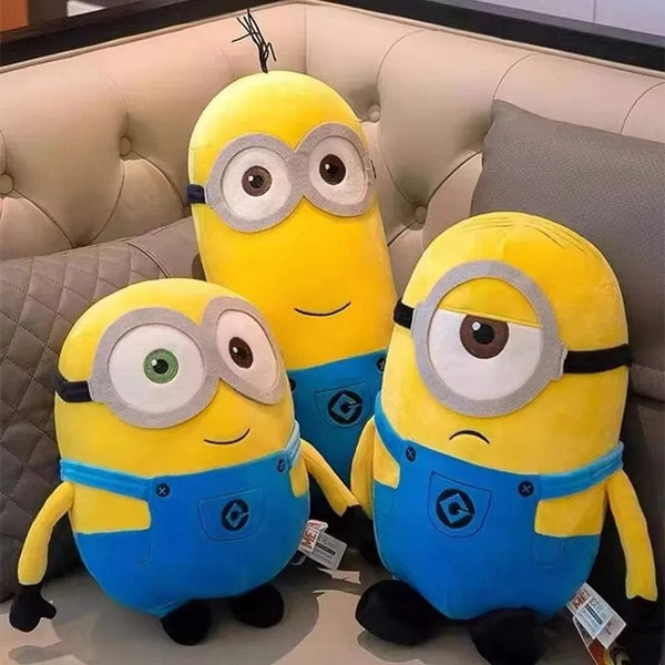 Planet Gates Cute Minions Movie Characters Yellow Plush Toys Bob Stuart In Jeans Soft Dolls Toys & Hobbies Christmas Birthday Gift 1pcs