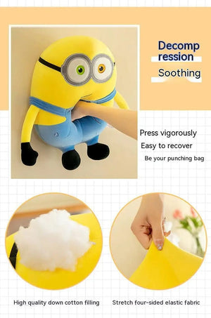 Planet Gates Cute Minions Movie Characters Yellow Plush Toys Bob Stuart In Jeans Soft Dolls Toys & Hobbies Christmas Birthday Gift 1pcs
