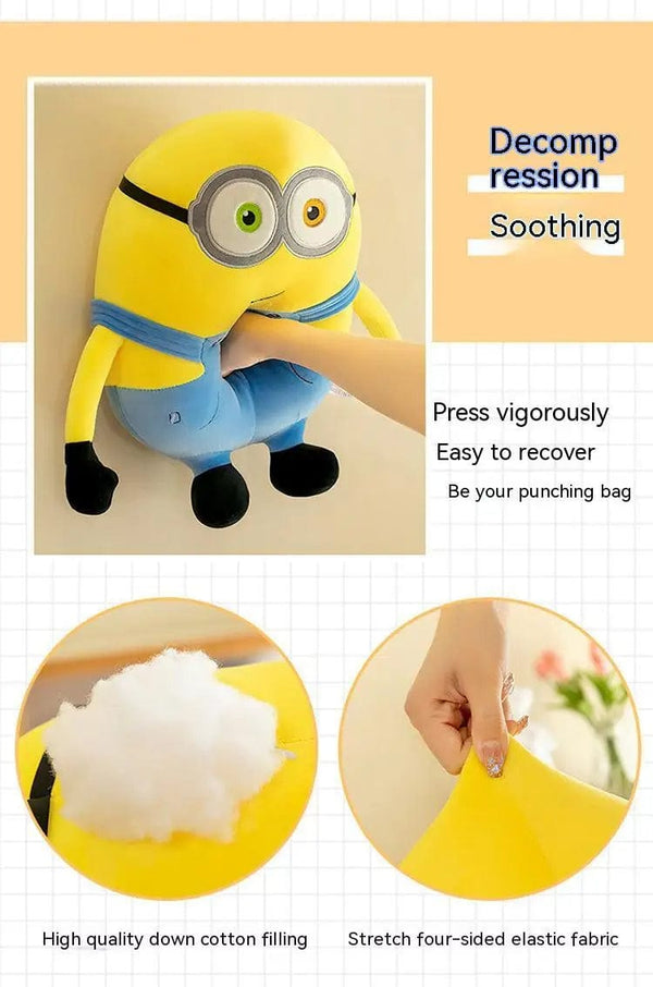 Planet Gates Cute Minions Movie Characters Yellow Plush Toys Bob Stuart In Jeans Soft Dolls Toys & Hobbies Christmas Birthday Gift 1pcs