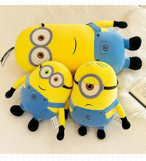 Planet Gates Cute Minions Movie Characters Yellow Plush Toys Bob Stuart In Jeans Soft Dolls Toys & Hobbies Christmas Birthday Gift 1pcs