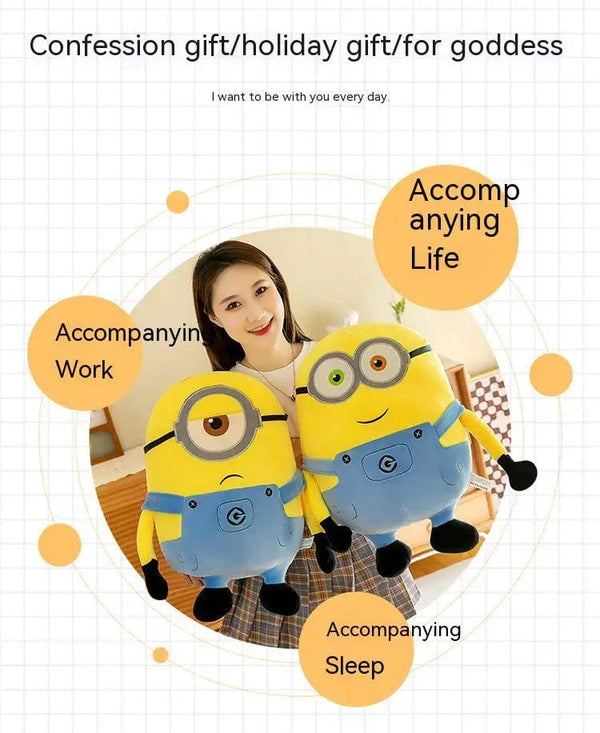 Planet Gates Cute Minions Movie Characters Yellow Plush Toys Bob Stuart In Jeans Soft Dolls Toys & Hobbies Christmas Birthday Gift 1pcs