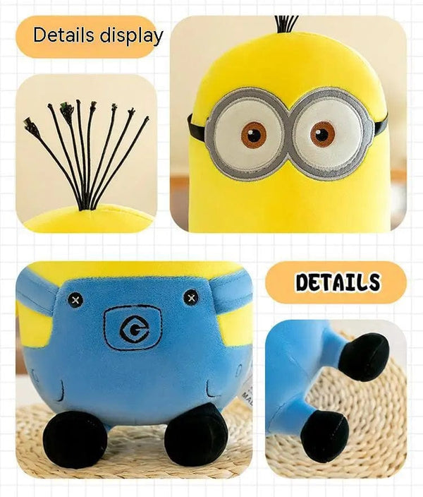 Planet Gates Cute Minions Movie Characters Yellow Plush Toys Bob Stuart In Jeans Soft Dolls Toys & Hobbies Christmas Birthday Gift 1pcs