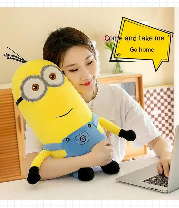 Planet Gates Cute Minions Movie Characters Yellow Plush Toys Bob Stuart In Jeans Soft Dolls Toys & Hobbies Christmas Birthday Gift 1pcs