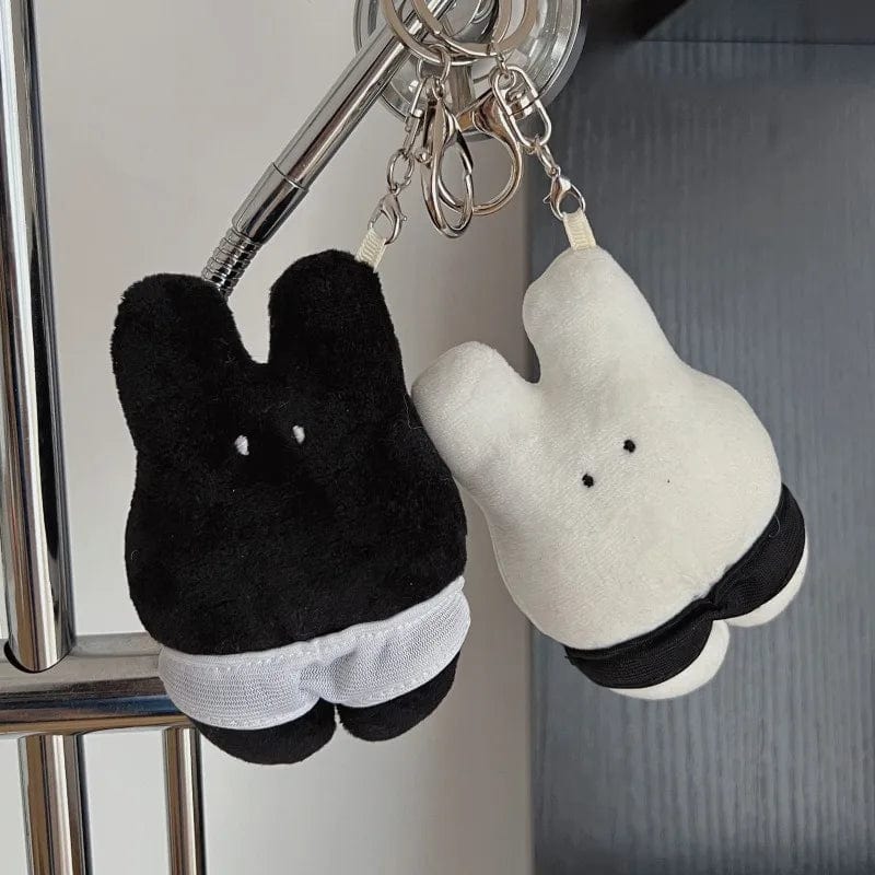 Planet Gates Cute Moon rabbit Cartoon Star Plush Doll Keychain Lovely Stuffed Pentagram Keyring Bag Pendant Bags Decoration Accessories
