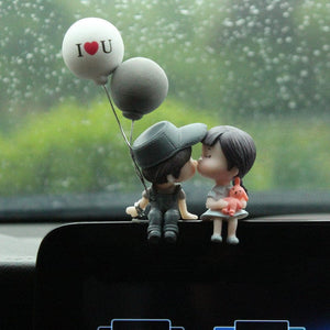 Planet Gates Cute Ornaments Couple Action Figurines Balloons Ornaments For Car Dashboard Decoration