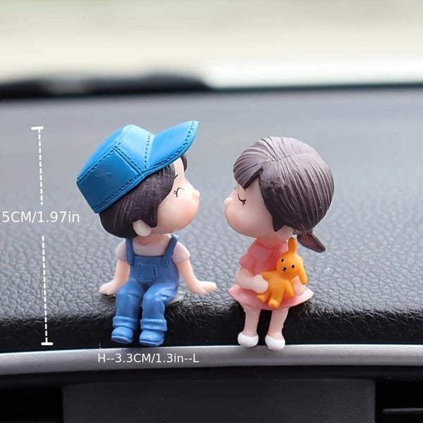 Planet Gates Cute Ornaments Couple Action Figurines Balloons Ornaments For Car Dashboard Decoration