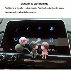 Planet Gates Cute Ornaments Couple Action Figurines Balloons Ornaments For Car Dashboard Decoration