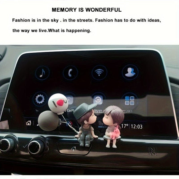 Planet Gates Cute Ornaments Couple Action Figurines Balloons Ornaments For Car Dashboard Decoration